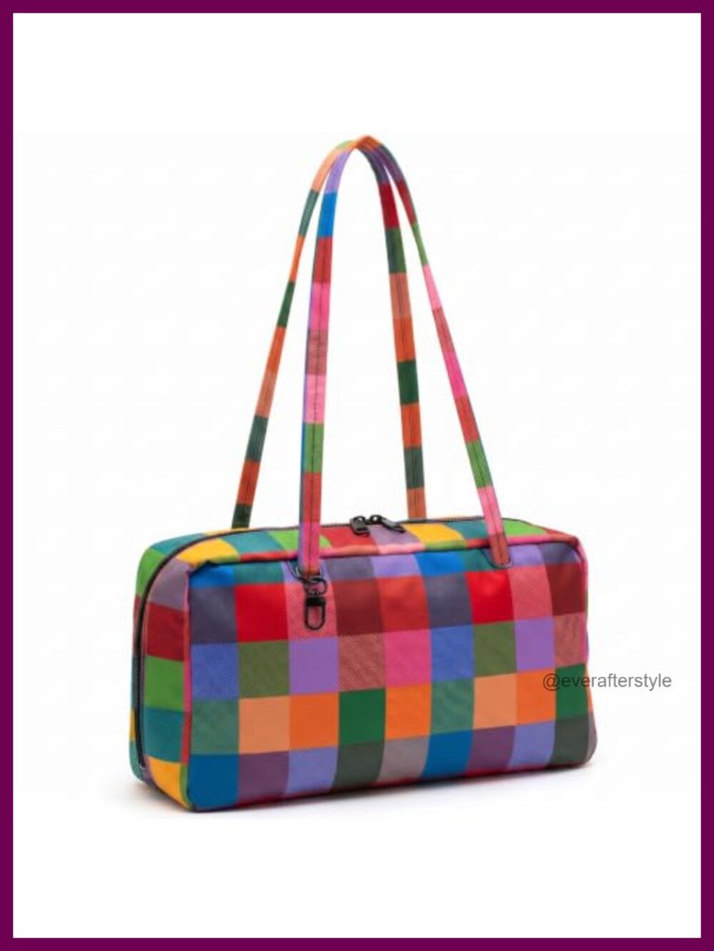 Nylon Bowler Bag Slouchy Tote Large Shoulder Bag Minimalist Handbag Purse